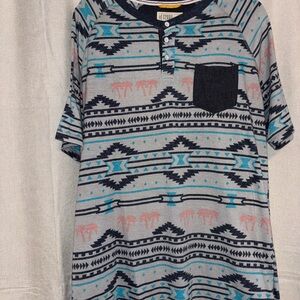 Free Planet Aztec Pattern T Shirt